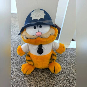 Garfield British Police Officer Bobby Stuffed Animal Plush 1981 80's Vintage 10"